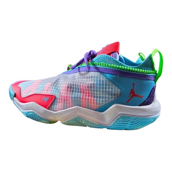 Jordan Why Not .6 White Siren Red Balktic Blue Basketball Shoes Men's Sizes 12 - Picture 5 of 11